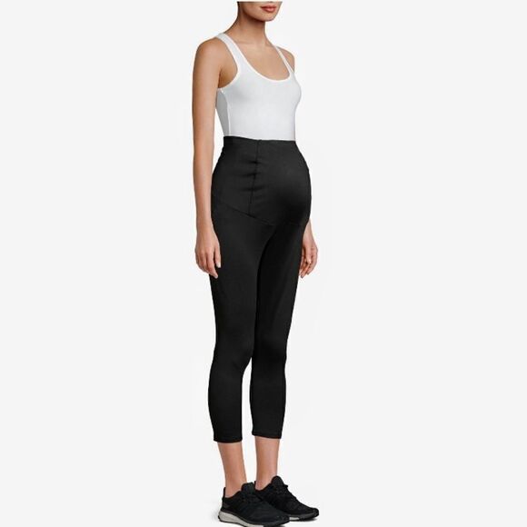 𝅺NWT Time and Tru Maternity Capri Leggings - Picture 1 of 8